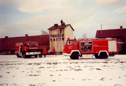 1991 Brand bei der Tischlerei Huber