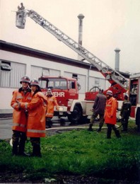 1991 Großübung bei der Firma Kufner