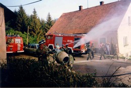 1992 Brand beim Bracher in Kathal