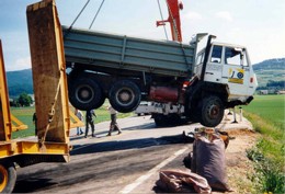 1994 Verkehrsunfall mit einem PKW und einem LKW